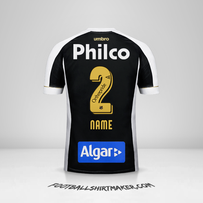 Trikot Santos FC 2018 Auswärts -  name - 2