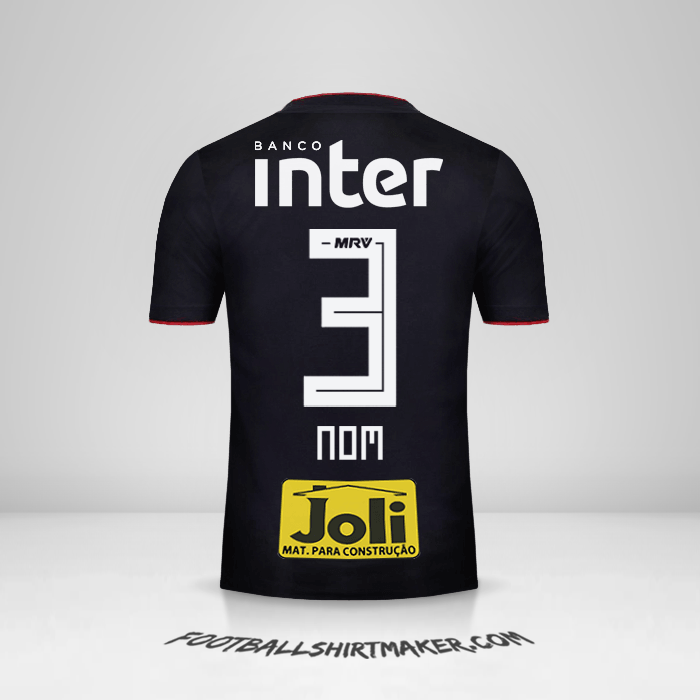 Maillot Sao Paulo FC 2018 Extérieur -  nom - 3