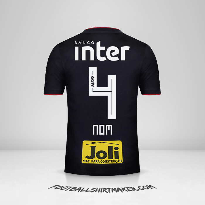 Maillot Sao Paulo FC 2018 Extérieur -  nom - 4