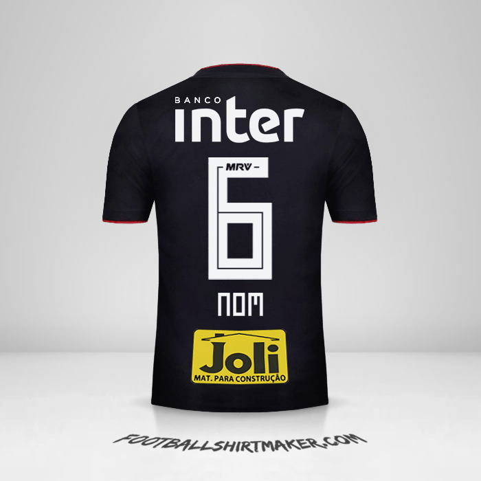Maillot Sao Paulo FC 2018 Extérieur -  nom - 6