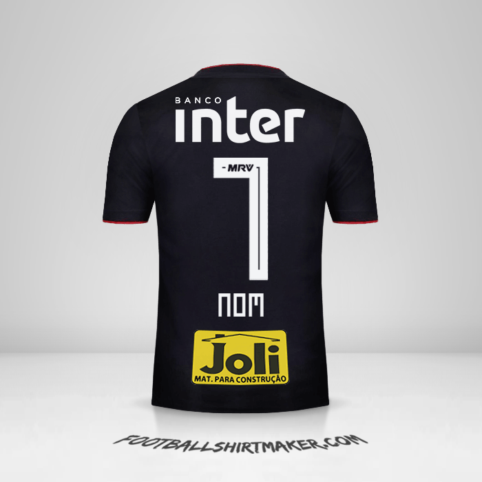 Maillot Sao Paulo FC 2018 Extérieur -  nom - 7