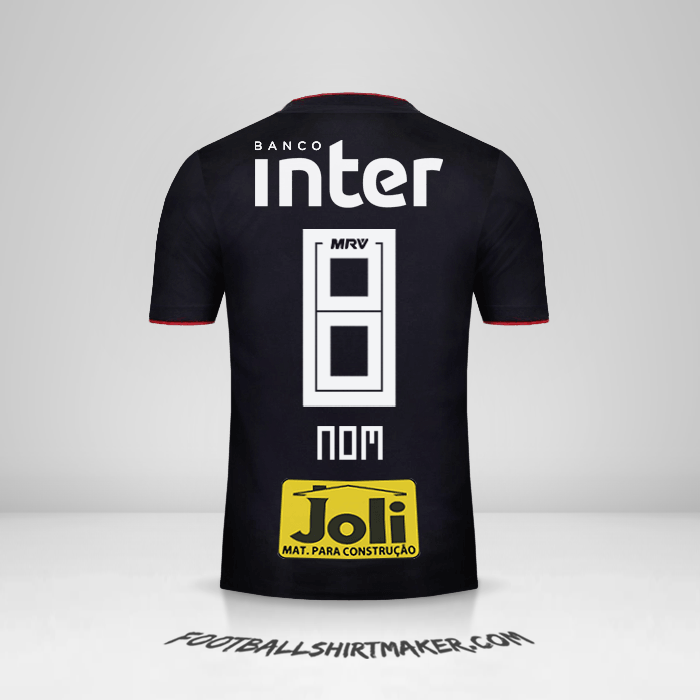 Maillot Sao Paulo FC 2018 Extérieur -  nom - 8