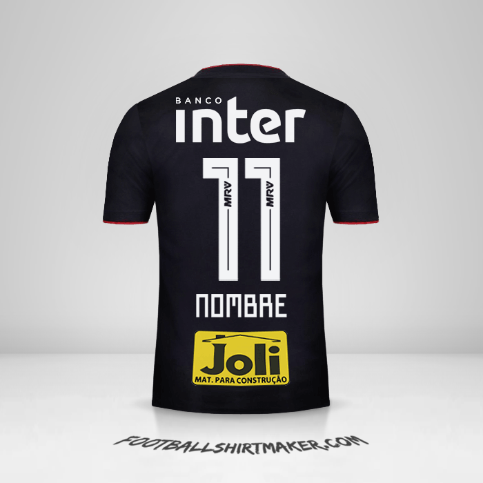 Jersey Sao Paulo FC 2018 Visita -  nombre - 11