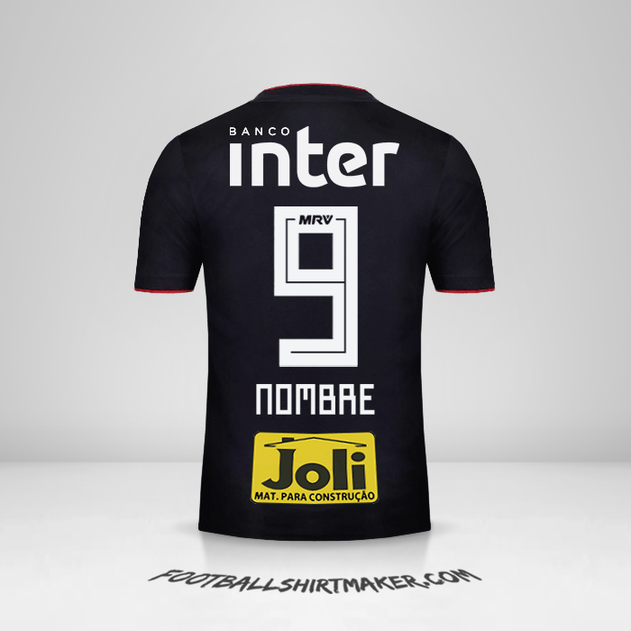 Jersey Sao Paulo FC 2018 Visita -  nombre - 9
