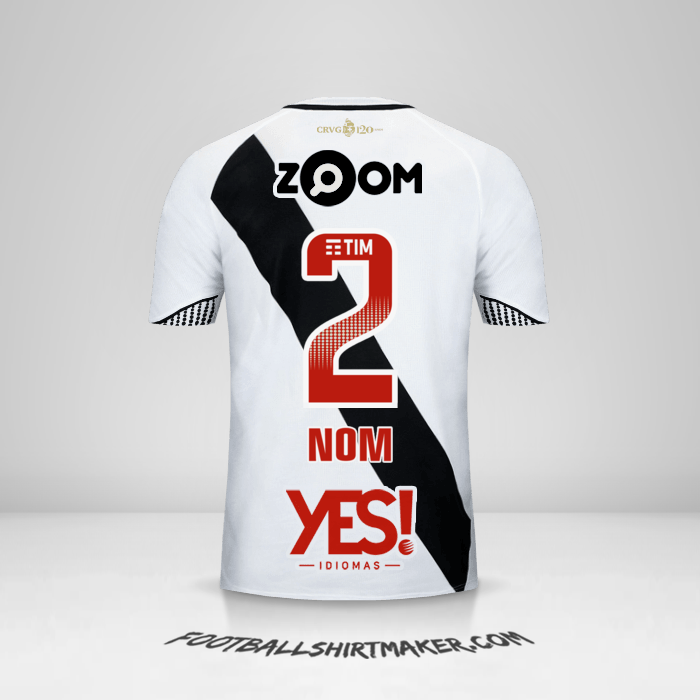 Maillot Vasco da Gama 2018 Extérieur -  nom - 2