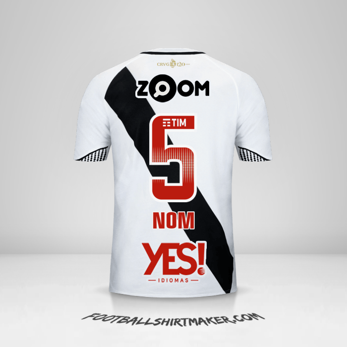 Maillot Vasco da Gama 2018 Extérieur -  nom - 5