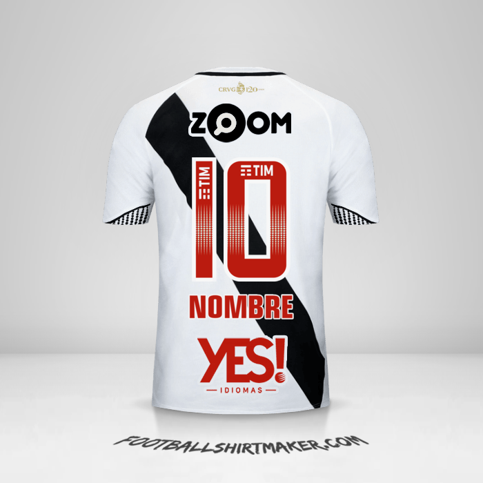 Camiseta Vasco da Gama 2018 Visita -  nombre - 10