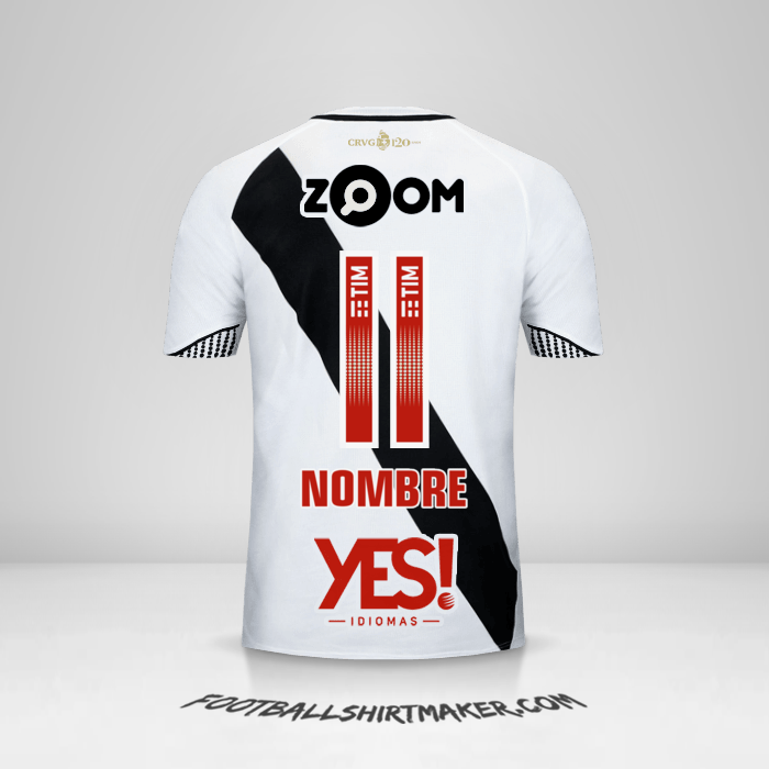 Camiseta Vasco da Gama 2018 Visita -  nombre - 11