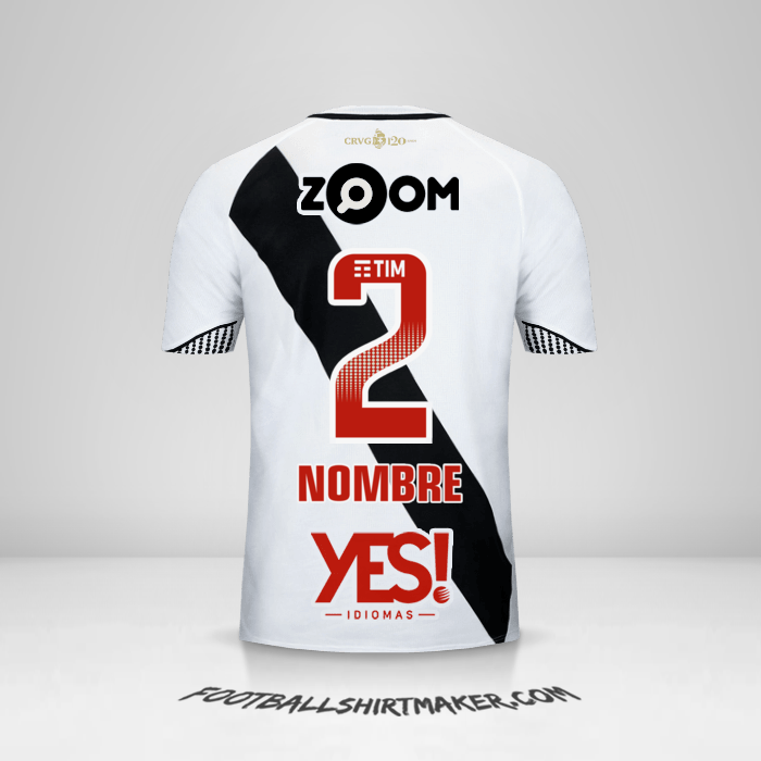 Jersey Vasco da Gama 2018 Visita -  nombre - 2