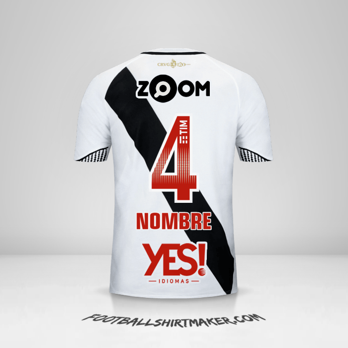 Jersey Vasco da Gama 2018 Visita -  nombre - 4