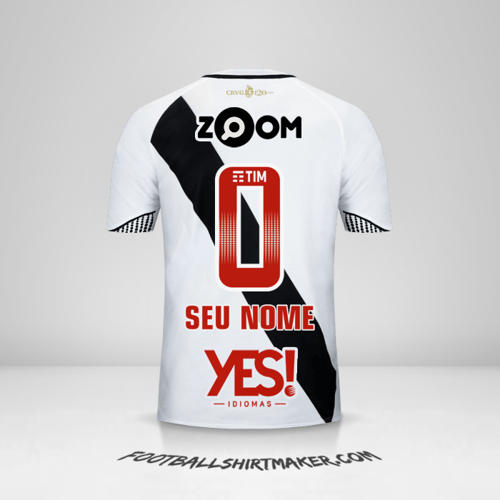 Camisa Vasco da Gama 2018 II -  seu nome - 0