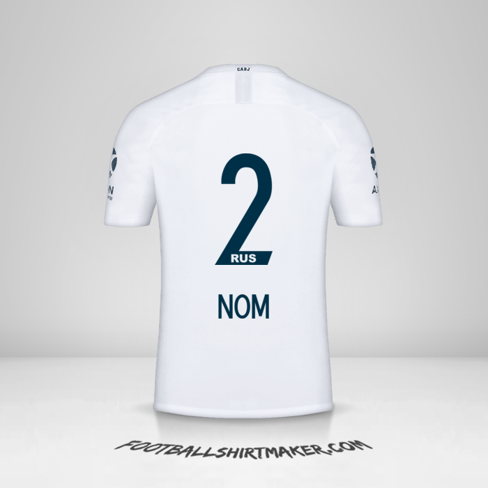 Maillot Boca Juniors 2018/19 Extérieur -  nom - 2