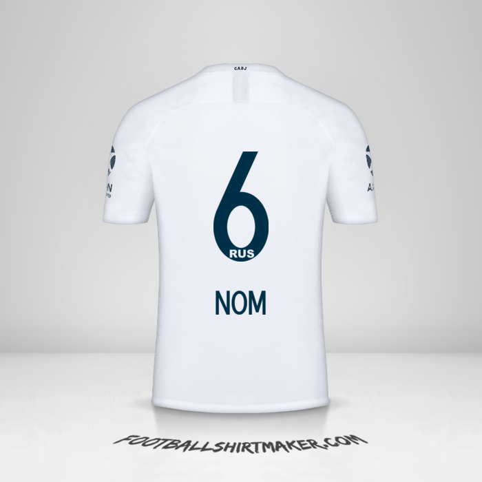 Maillot Boca Juniors 2018/19 Extérieur -  nom - 6
