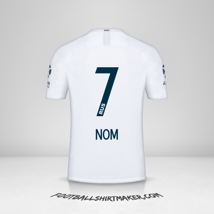 Maillot Boca Juniors 2018/19 Extérieur -  nom - 7