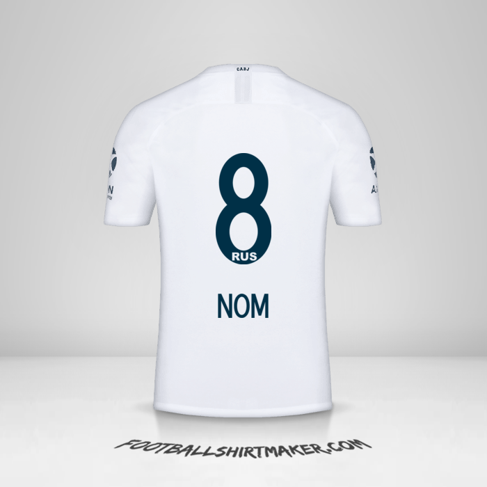 Maillot Boca Juniors 2018/19 Extérieur -  nom - 8