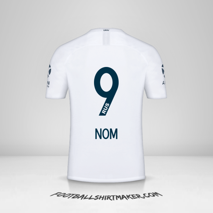 Maillot Boca Juniors 2018/19 Extérieur -  nom - 9