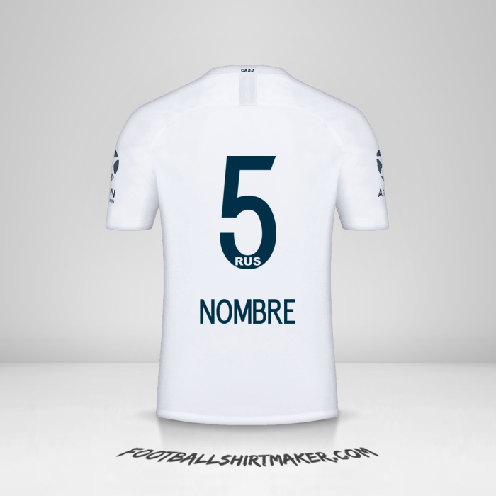 Camiseta Boca Juniors 2018/19 Visita -  nombre - 5