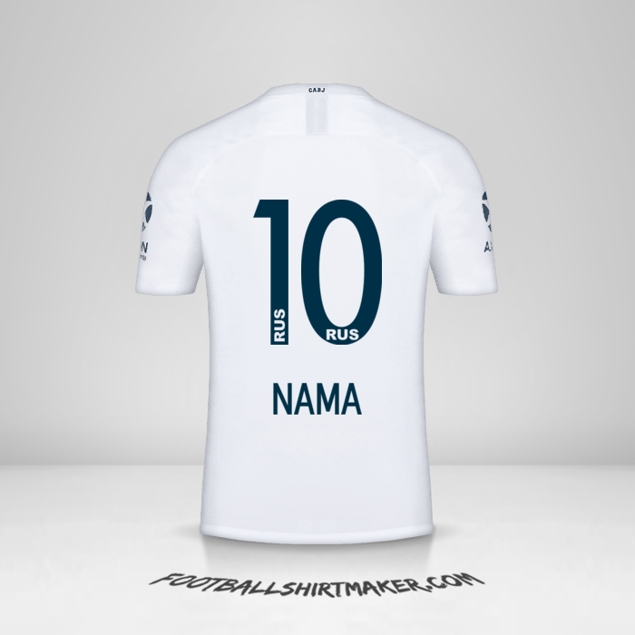 Jersey Boca Juniors 2018/19 Alternatif -  nama - 10