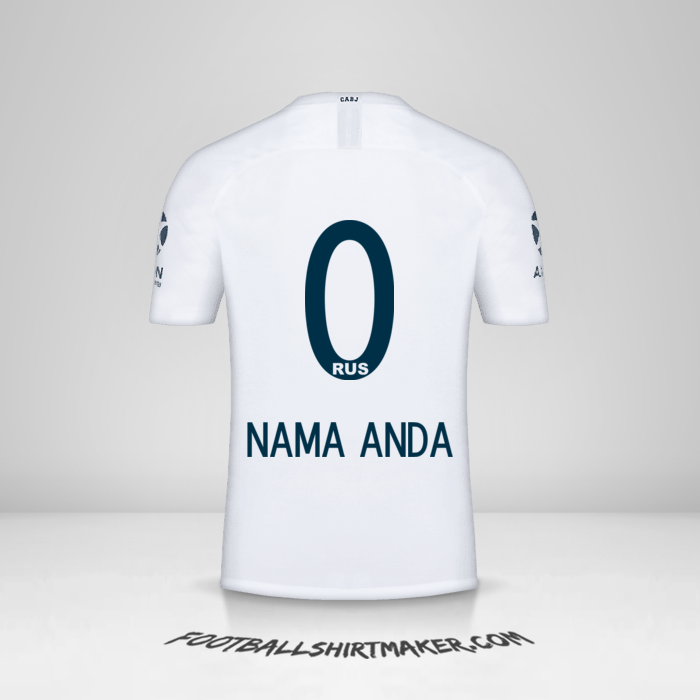 Jersey Boca Juniors 2018/19 II -  nama anda - 0