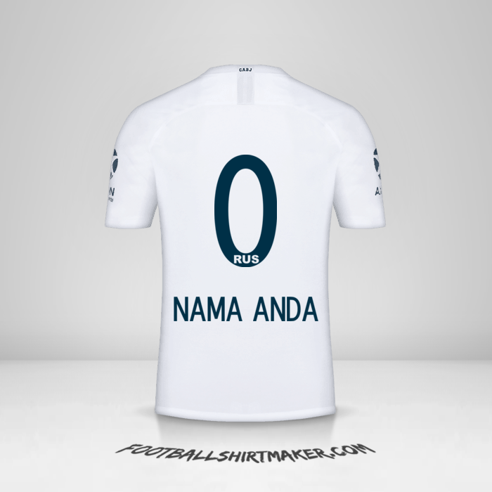 Jersey Boca Juniors 2018/19 II -  nama anda - 0