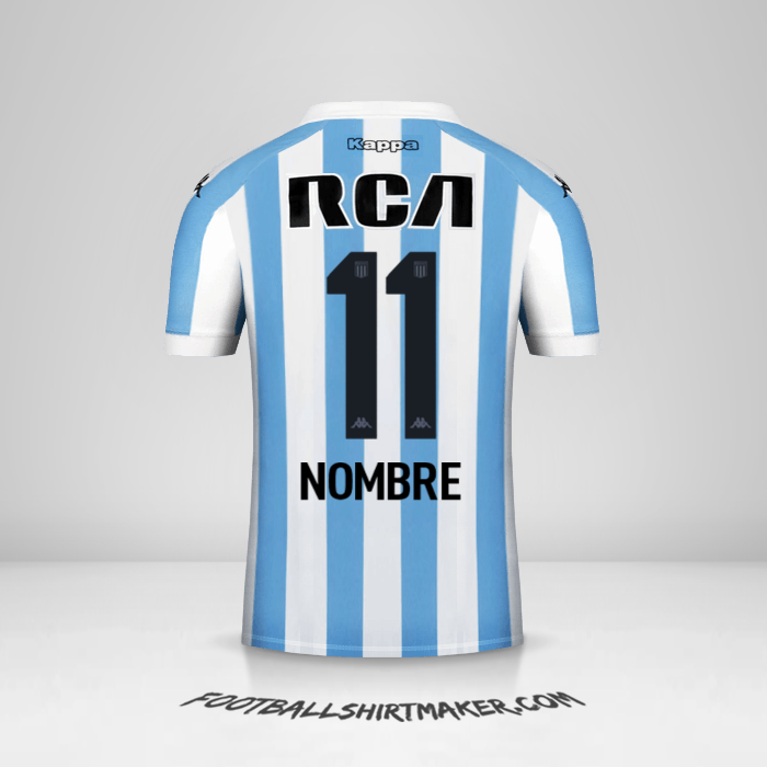 Camiseta Racing Club 2018 -  nombre - 11