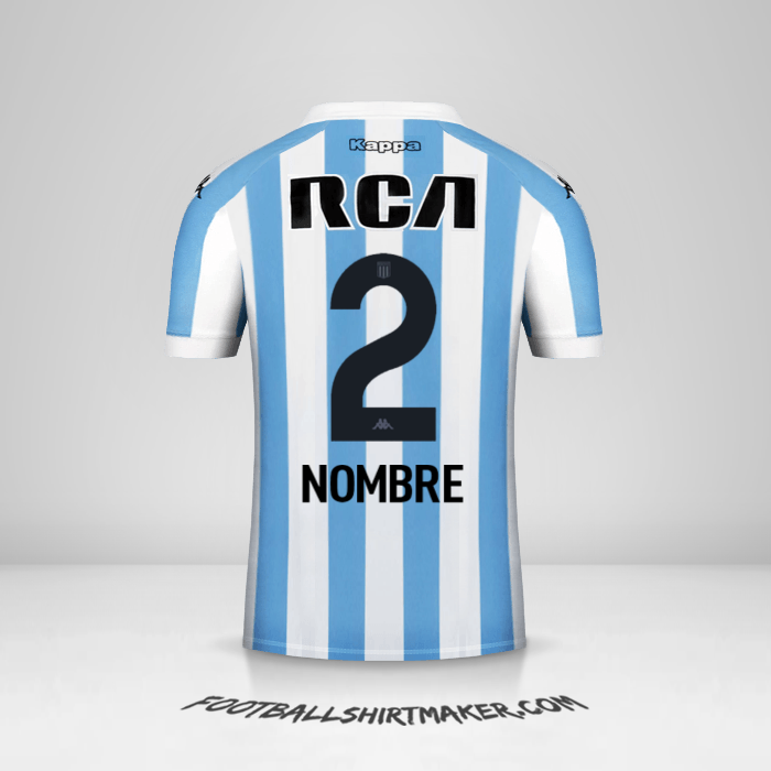 Camiseta Racing Club 2018 -  nombre - 2