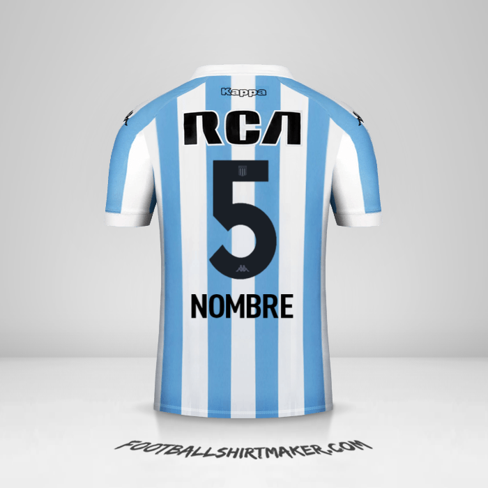 Camiseta Racing Club 2018 -  nombre - 5