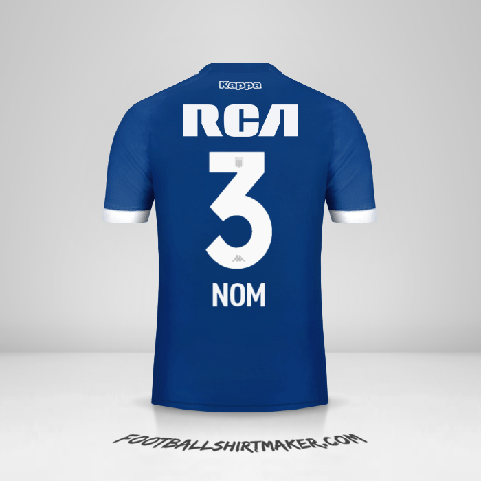 Maillot Racing Club 2018 Extérieur -  nom - 3