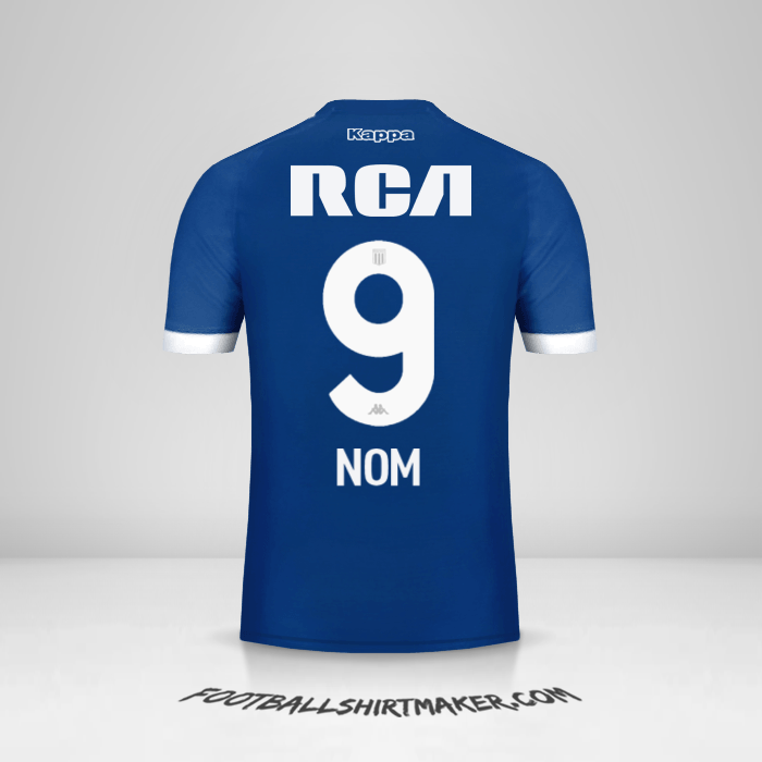 Maillot Racing Club 2018 Extérieur -  nom - 9