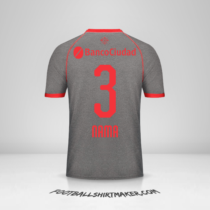 Jersey Independiente 2018/19 Ketiga -  nama - 3