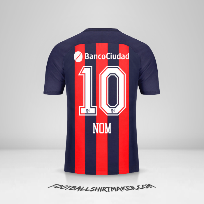 Maillot San Lorenzo 2018 -  nom - 10