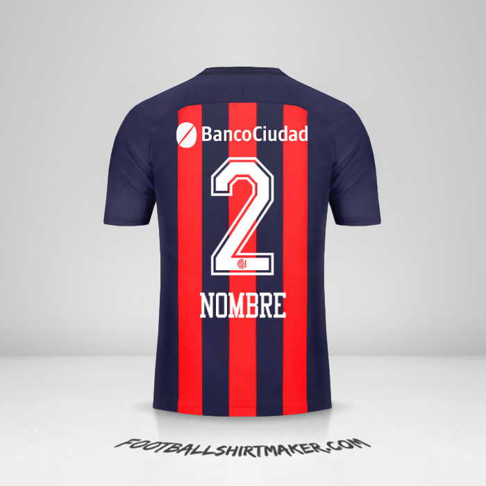 Jersey San Lorenzo 2018 -  nombre - 2