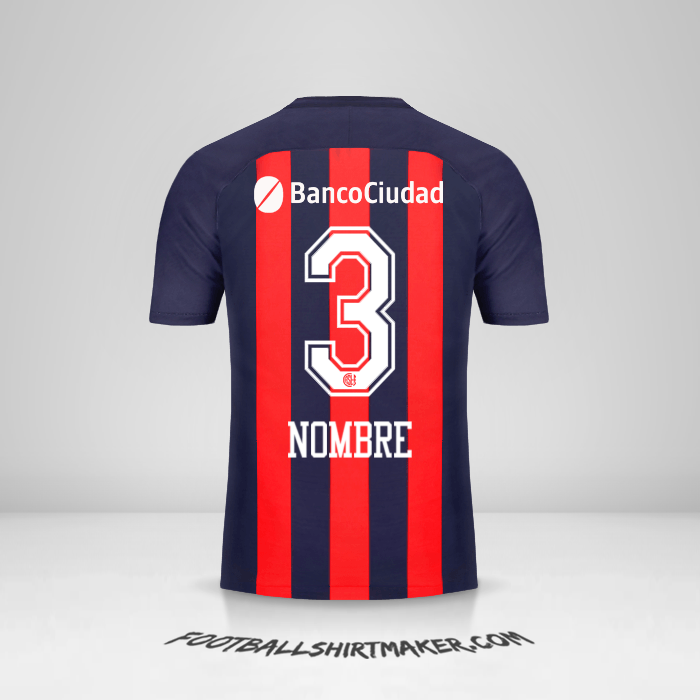 Jersey San Lorenzo 2018 -  nombre - 3