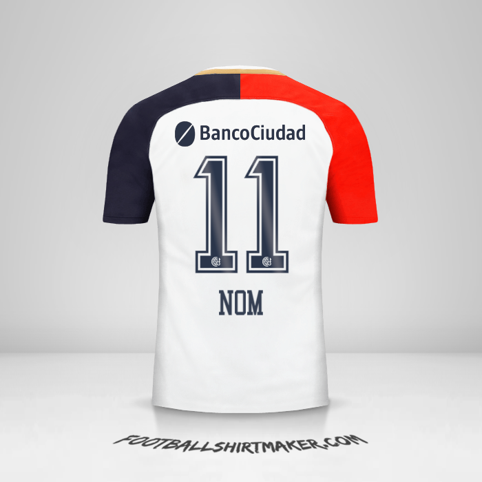Maillot San Lorenzo 2018 Extérieur -  nom - 11