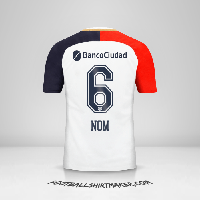 Maillot San Lorenzo 2018 Extérieur -  nom - 6