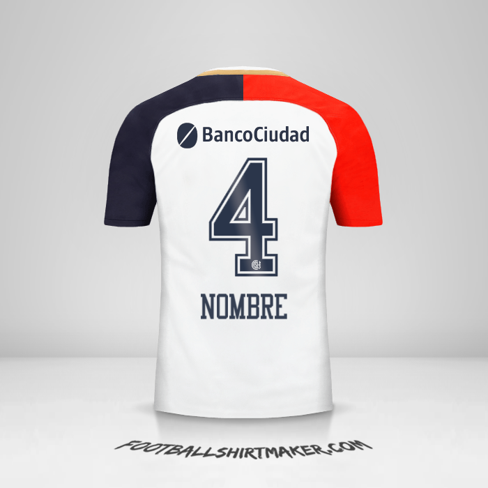 Jersey San Lorenzo 2018 Visita -  nombre - 4