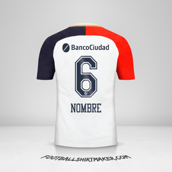 Jersey San Lorenzo 2018 Visita -  nombre - 6