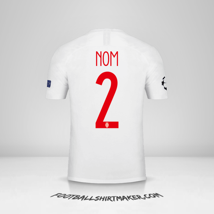 Maillot As Monaco Cup 2018/19 -  nom - 2