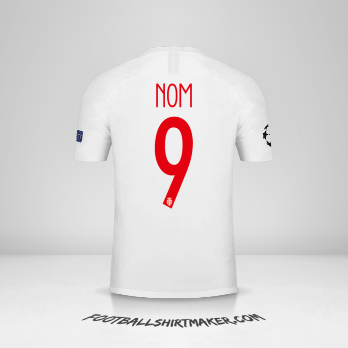 Maillot As Monaco Cup 2018/19 -  nom - 9