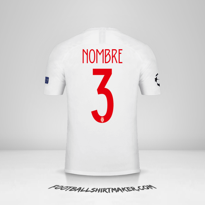 Camiseta As Monaco Cup 2018/19 -  nombre - 3