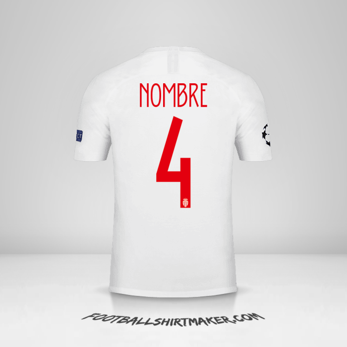 Jersey As Monaco Cup 2018/19 -  nombre - 4