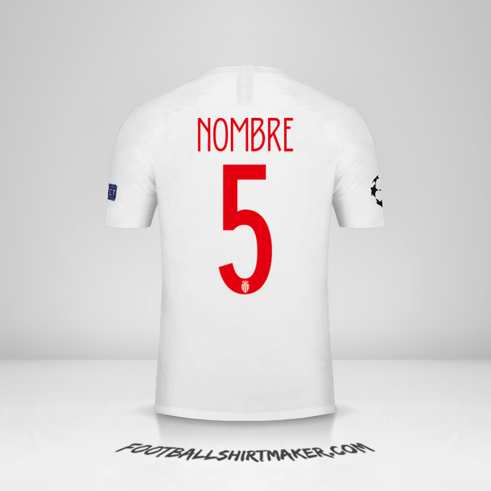 Jersey As Monaco Cup 2018/19 -  nombre - 5