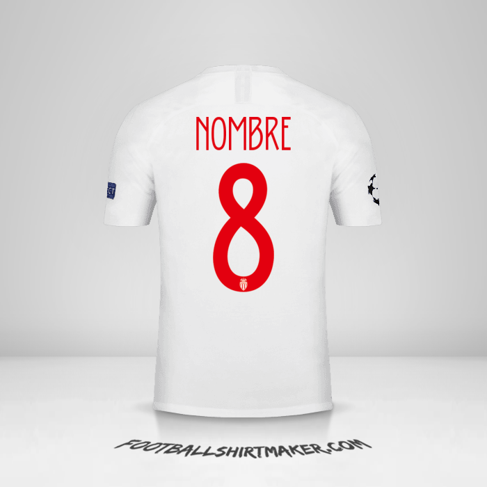 Jersey As Monaco Cup 2018/19 -  nombre - 8