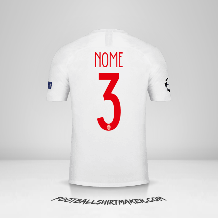 Camisa As Monaco Cup 2018/19 -  nome - 3
