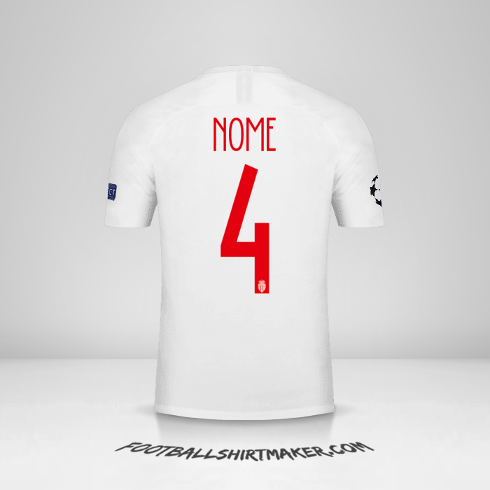Camisola As Monaco Cup 2018/19 -  nome - 4