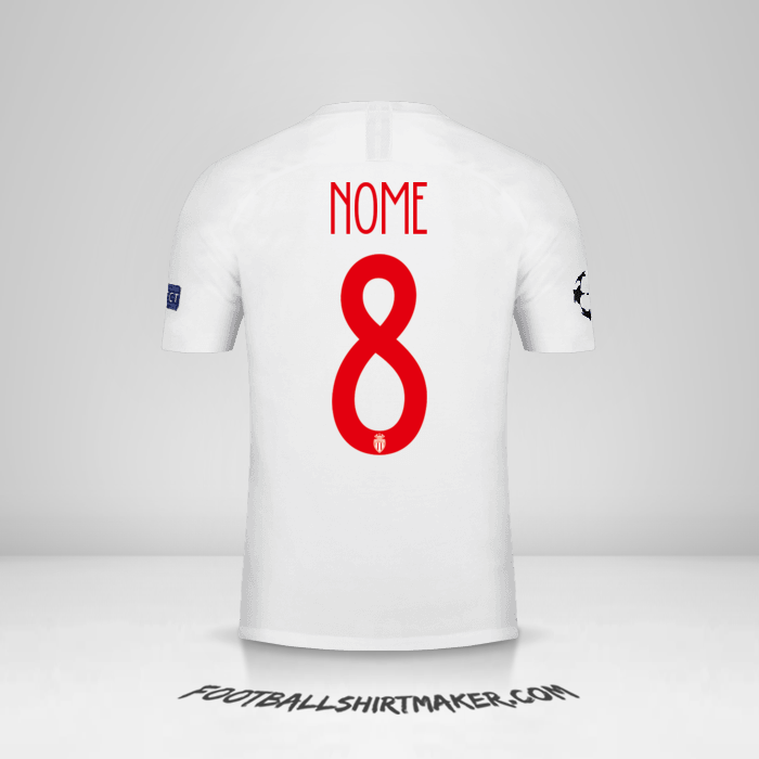 Camisola As Monaco Cup 2018/19 -  nome - 8