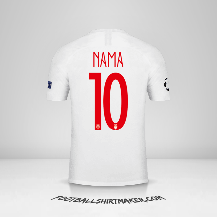 Jersey As Monaco Cup 2018/19 -  nama - 10