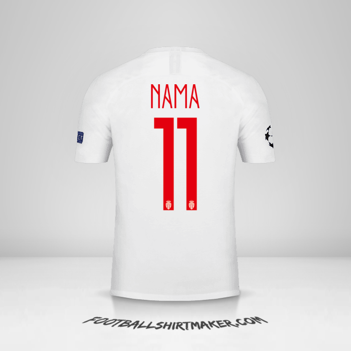 Jersey As Monaco Cup 2018/19 -  nama - 11