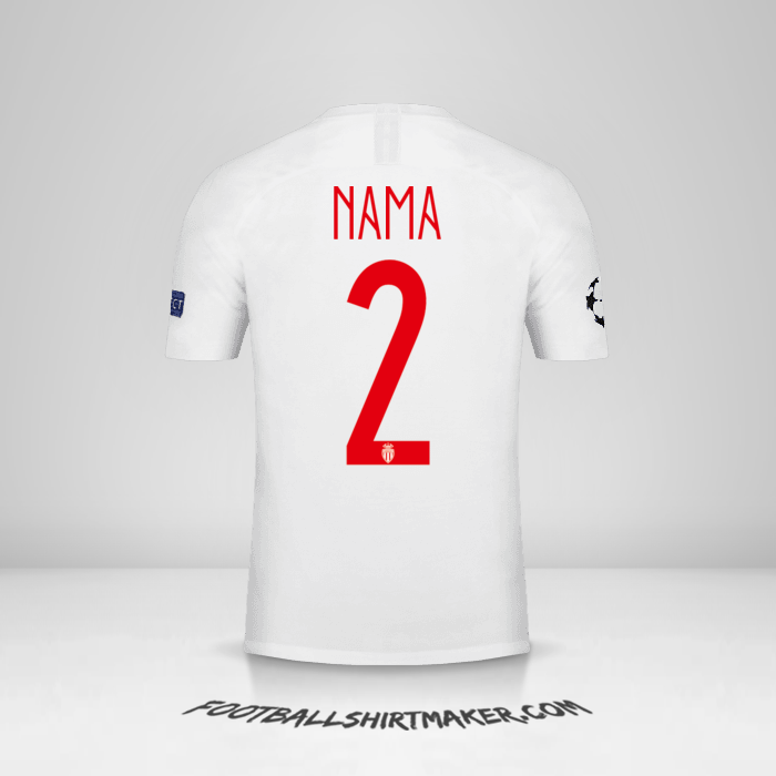 Jersey As Monaco Cup 2018/19 -  nama - 2
