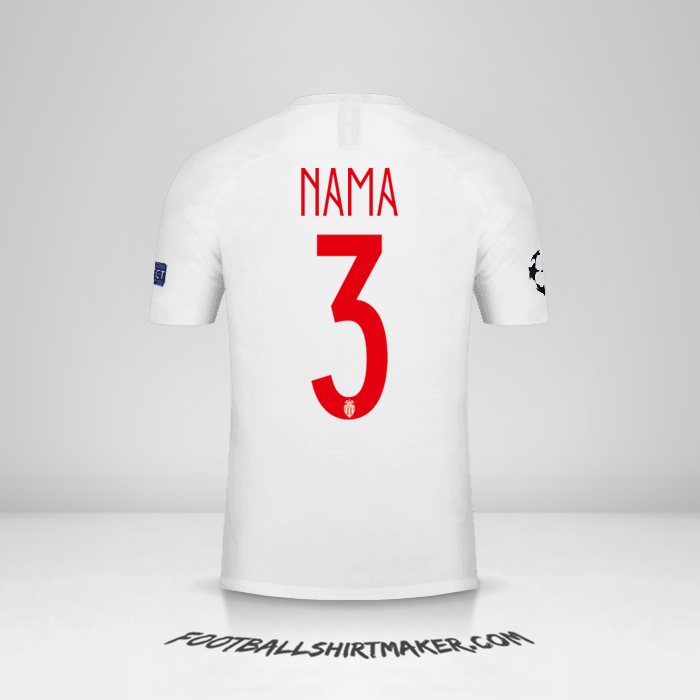 Jersey As Monaco Cup 2018/19 -  nama - 3